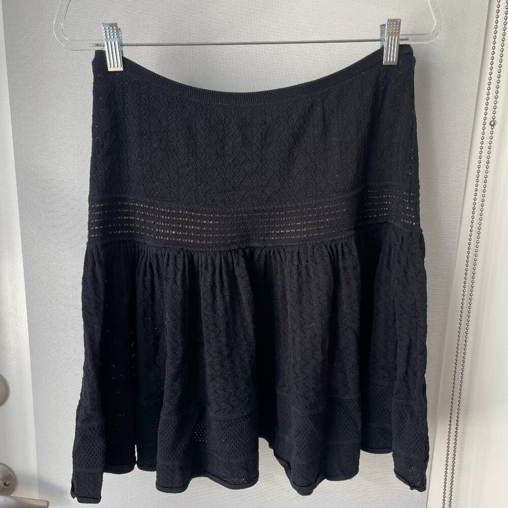 Catherine Malandrino Black Crochet Skirt – Size L
